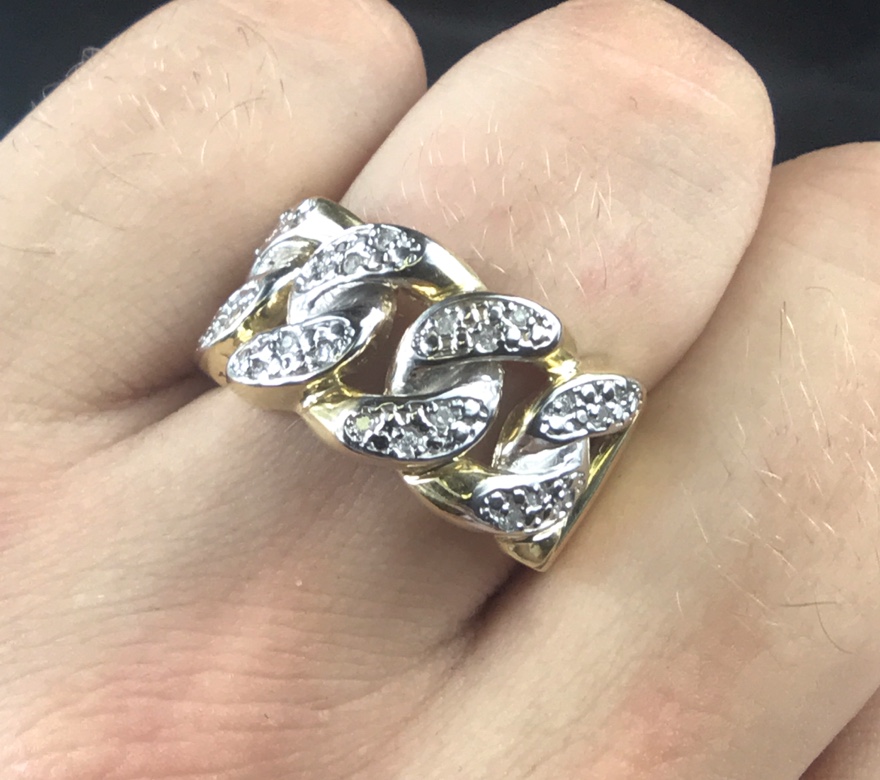 Diamond Men’s Ring .30 ct (Cuban Link Ring) FrostBid